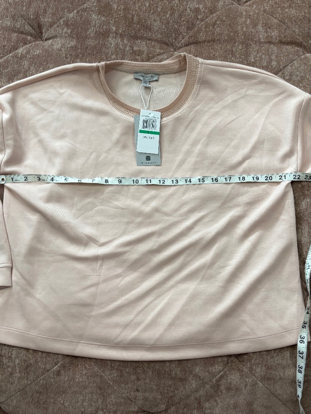 Cable and gauge yummy modal rose top large